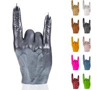 Candellana Hand RCK Candela - Figurina a mano - Cool Deco - Gothic Déco - Grunge Déco Candela - Heavy Metal Déco - Grunge Room Décor - Gadget per ufficio - Candela Déco - Candela divertente