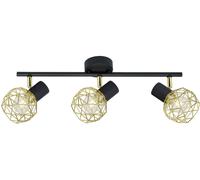 Candellux Acrobat lampada da soffitto 3x40 W nero-oro 93-66640