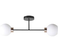 Candellux Amanda lampada da soffitto 2x40 W bianco-nero-oro 32-21069
