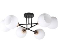 Candellux Amanda lampada da soffitto 6x40 W bianco-nero-oro 36-21083