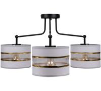 Candellux Andy lampada da soffitto 3x40 W nero-oro -grigio 33-00514