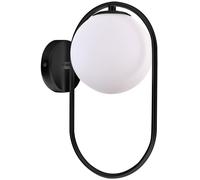 Candellux Cordel lampada da parete 1x28 W bianco-nero 21-10179