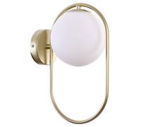 Candellux Cordel lampada da parete 1x28 W bianco-ottone 21-73440