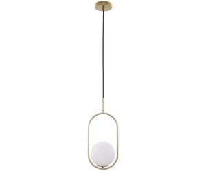 Candellux Cordel lampada sospesa 1x28 W bianco-ottone 31-73457
