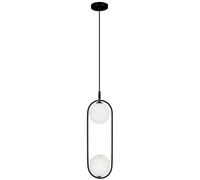 Candellux Cordel lampada sospesa 2x28 W bianco-nero 32-10155