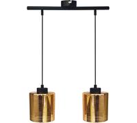 Candellux Cox lampada sospesa 2x60 W nero-oro 32-59352