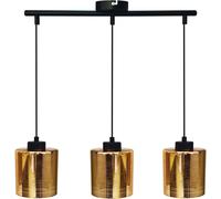 Candellux Cox lampada sospesa 3x60 W nero-oro 33-59369