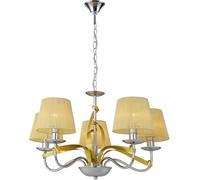 Candellux Diva lampada sospesa 5x40 W cromo-oro 35-55064