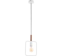 Candellux Frame lampada sospesa 1x60 W bianco-legno 31-73563