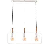 Candellux Frame lampada sospesa 3x60 W bianco-legno 33-73532
