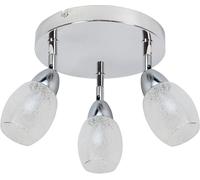 Candellux Rico lampada da soffitto 3x6 W cromo-trasparente 98-67692