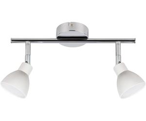 Candellux Roy lampada da soffitto 2x5 W bianco-cromo 92-67555