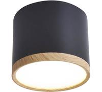 Candellux Tuba lampada da soffitto 1x9 W nero-legno 2275949