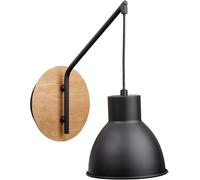 Candellux Vario lampada da parete 1x60 W nero-legno 21-73495