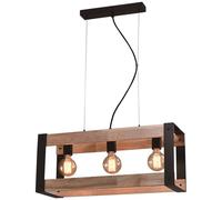 Candellux Varna lampada sospesa 3x40 W nero-legno 33-79077