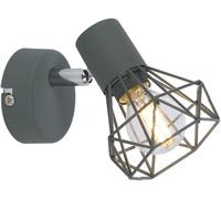 Candellux Verve lampada da parete 1x40 W grigio 91-60969