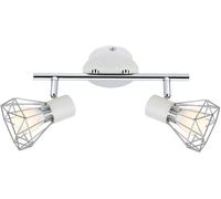 Candellux Verve lampada da soffitto 2x40 W bianco-cromo 92-61348