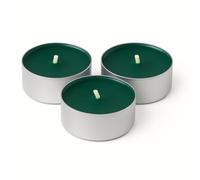 Candelo Set di 18 luci profumate Winter Forest - verde, durata 4 ore, Ø 3,8 cm, altezza 1,4 cm, candele di Natale e decorazione invernale in custodia in alluminio