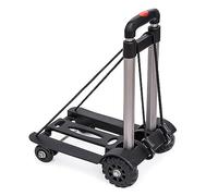 Candeon Carrello Pieghevole con Ruote - Bagagli, Porta Pacchi, Piattaforma in Lega di Alluminio - Portapacchi per Viaggio, Spesa, Trasporto
