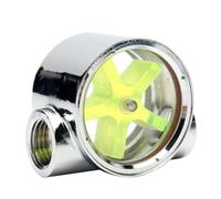 Candeon Indicatore Flusso Raffreddamento Ad Acqua,G1/4" 2 Vie Indicatore Di Flusso D'Acqua Misuratore Di Flussi Di Raffreddamento,Femmina A Femmina Sensori Di Flusso Per Pc Di Raffreddamento Ad Acqua