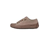 Candice Cooper Sneakers in Pelle e Velour, Grigio Chiaro- 38