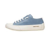 Candice Cooper Rock S-Sneakers in Pelle tamponata-Bianco, Bianco-Azzurro 36