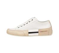 Candice Cooper Rock Patch S-Sneakers in Pelle Old e Pelle tamponata, Bianco 39/