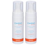 Candinet Act 2% Schiuma Detergente Attiva per Igiene Intima Quotidiana, Azione Acidificante e Riequilibrante dell’Ecosistema Intimo, 2 Flaconi da 150 ml Cad