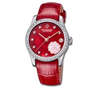 Candino Orologio Donna Analogico Moda C4721/2 Pelle Polso Elegante Rosso UC4721