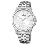 Candino Swiss Orologio Uomo Analogico in Acciaio Inossidabile 316l | Movimento al Quarzo, Calendario, Vetro Zaffiro ad Alta Resistenza, Impermeabile 5 ATM C4762/1 Couple Classic