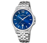 Candino Orologio da uomo C4762/2 Gents Classic Timeless Cassa in Acciaio Inox Grigio Cinturino in Acciaio Inox Grigio, blu, Bracciale