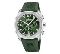 Candino Orologio da uomo in gomma verde orologio sportivo UC4774/5 cronografo, argento-verde