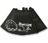 All Four Paws, The Comfy Cone, collare a cono per convalescenza, Nero, Small 14 cm