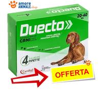 Candioli Pharma Duecto Spot On 4 pipette per cani 4 pipette peso 20-40 kg - Antiparassitario per cani - 1° ORDINE? scegli lo sconto BZR5 / BZR20 + 200 punti fedeltà