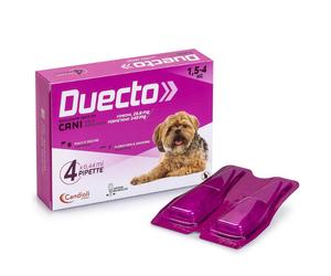 Candioli Pharma Duecto Spot On 4 pipette per cani 1,5 - 4 kg - Antiparassitario per cani - 1° ORDINE? scegli lo sconto BZR5 / BZR20 + 200 punti fedeltà