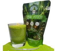 Candle Bloom Sabbia profumata per Candele con Stoppini, Granelli di Cera, Kit Candele profumate Fai da Te, Pearl Candle, 240 g Perle di Cera, 4 Stoppini, Profumo 100% Naturale alle Erbe Aromatiche