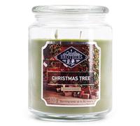 Candle-Brothers Grande candela profumata in barattolo con coperchio | Christmas Tree | Candela profumata Abete | Candela 2 stoppini | Candela lunga durata | Regalo per donne