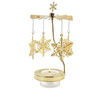 Candle caroussel - Tea Light caroussel Christmas Tea Light Holder, 1x Christmas Metal Scented Candle Stand Tray, Table Centerpieces For Kitchen, Wedding, Restaurant, Bathroom, Apartment, Meditation