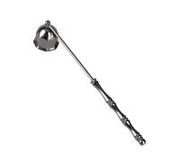 Candle Extinguisher Snuffer - Vintage Bell Shaped Long Handle | Stainless Steel Flame For Indoor Home Kitchen Hotel Birthday Holiday Party Family Adults, Polished Metal Wick Put Out Accessory Set