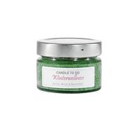 Candle Factory Candle TO GO - Candele profumate in stearina vegetale in moderno barattolo con coperchio a vite, circa 20 ore, fragranza: Winterwellness