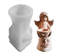 Candle Holder Mold, Christmas Angel DIY Casting Mould for Candlestick | Reusable Craft Mould for Artists Beginners Art Teachers Hobbyists Home Office Workshop