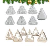 Candle Holder Mold, Christmas Lantern Candle Holder Mold, 7 pezzi Easy Release For Plaster Epoxy Resin Kids Teens Beginners Professionals Living Room Bedroom