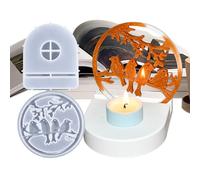 Candle Holder Mold - Silicone Non-Sticky Round Shape, Cement And Epoxy Casting, Bird Insert Design, Flexible Durable Material, Creative DIY Home Decor Solution | Resin Craft Candle Making Decoration S