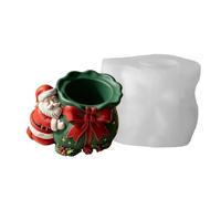 Candle Holder Resin Mold - Santa Claus Candy Bag 3D Silicone Mould