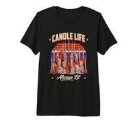 Candle Life - Candela Sempre illuminata Maglietta Premium