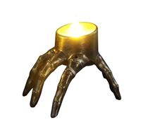 Candle Lights - Fake Tea Lights | Tea Light Candles | Skeleton Hand Flameless LED Candles - Scary LED Halloween Decor, 8,5 cm / 3,3 pollici Battery Tea Lights Candles For Indoor Home Party Decoration