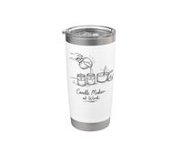 Candle Maker At Work Funny Candle Maker Chandler Gift Bicchiere termico in acciaio inox doppia parete