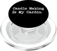 Candle Making Is My Cardio Divertente Candela Fare Citazione Abbigliamento PopSockets PopGrip per MagSafe