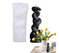 Candle Making Molds, Flexible Resin Casting Mould, Silicone Epoxy Molds, Dishwasher Safe Ornament Molder, Tool for Handicrafts, Mousse Cakes, White Color, Sturdy Construction