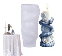 Candle Making Molds, Flexible Resin Casting Mould, Silicone Epoxy Molds, Dishwasher Safe Ornament Molder, Tool for Handicrafts, Mousse Cakes, White Color, Sturdy Construction